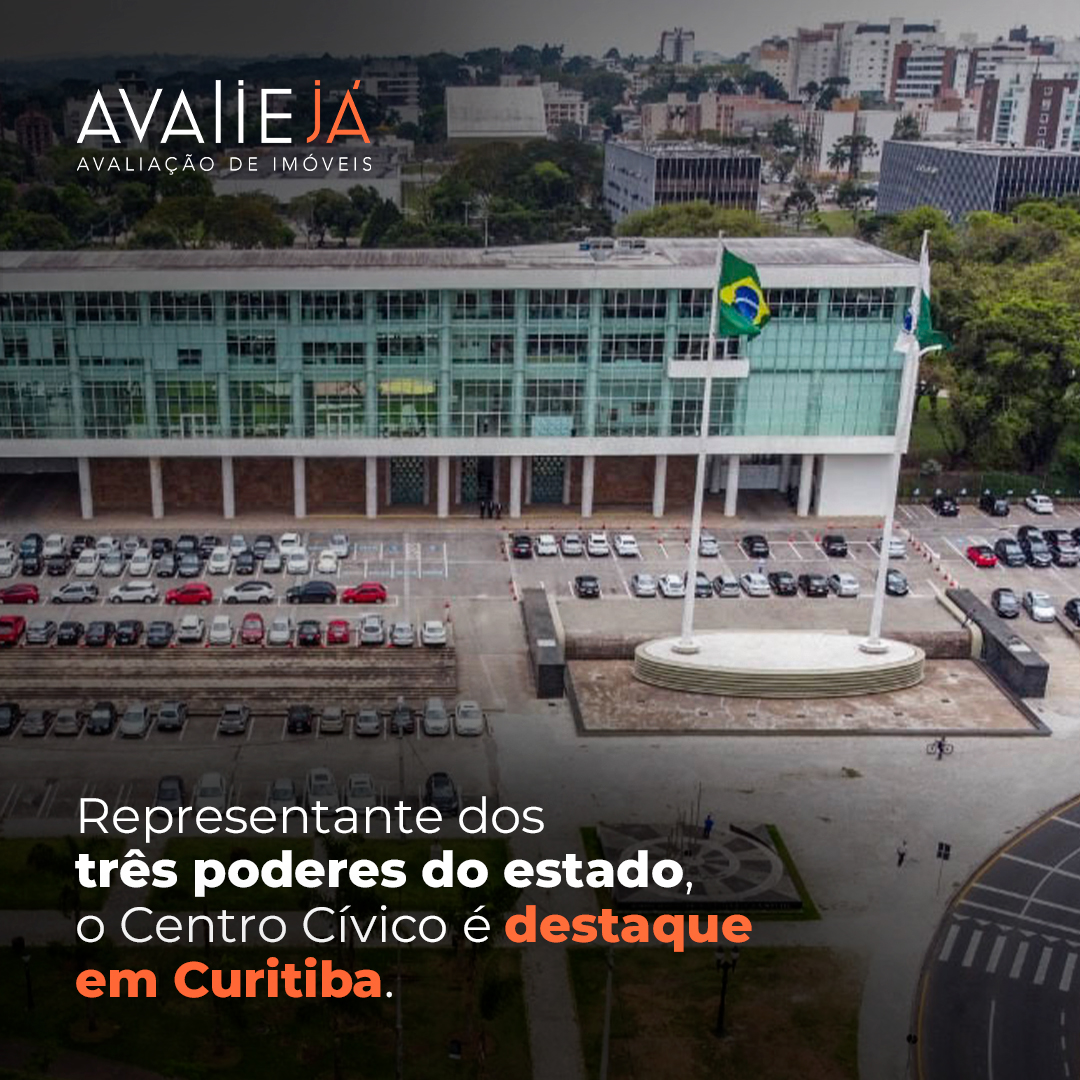 Representante dos três poderes do estado, o Centro Cívico é destaque em Curitiba.
